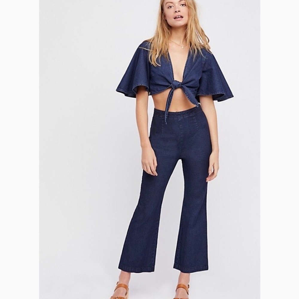 Do The Twist Chambray Set- Free People